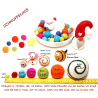 Felt balls nature mix 70pcs. set