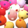 Easter eggs, felted Easter egg, XXL eggs polka dots, polka dotted eggs