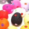 Easter eggs, felted Easter egg, XXL eggs polka dots, polka dotted eggs