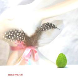 Osterei grün 2,5cm Nr.31 kleine Ostereier Filzeier Osterdeko