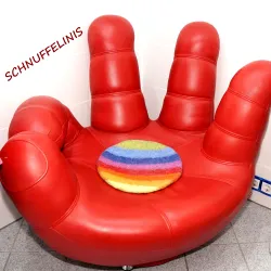 Coussin d'assise arc-en-ciel, coussin d'assise en feutre