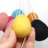 felt eggs hanger, felted easter eggs to hang, felt eggs large