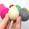 felt eggs hanger, felted easter eggs to hang, felt eggs large