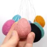 felt eggs hanger, felted easter eggs to hang, felt eggs large