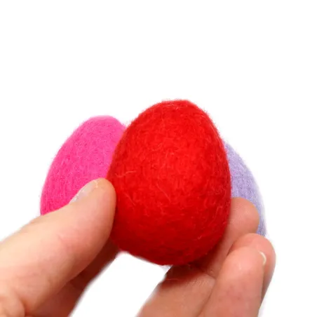 felt eggs, felted Easter eggs, Easter nesting felt eggs large