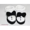 Taufe Socken Baby, Baby Schuhe gehäkelte Schuhe, Taufschuhe Baby