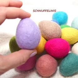 felt eggs, felted Easter eggs, Easter nesting felt eggs large