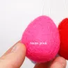 felt eggs hanger, felted easter eggs to hang, felt eggs large