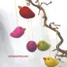 felt birdies, for Mobile, Flower gifts, Baby felt balls mobile