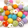 spring Easter felt balls, handmade felt balls, ornaments summer colour