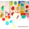 cubes lumineux avec 5 facettes de couleurs kaléidoscopes