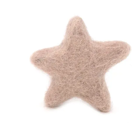 Stelle di feltro, stelle di feltro, accessori per mobili, Stelle beige