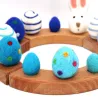 Birthday felt bunny, Easter eggs plugs, Birthday plug Easter bunny