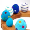 Birthday felt bunny, Easter eggs plugs, Birthday plug Easter bunny