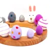 Birthday felt bunny, Easter eggs plugs, Birthday plug Easter bunny