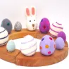 Birthday felt bunny, Easter eggs plugs, Birthday plug Easter bunny