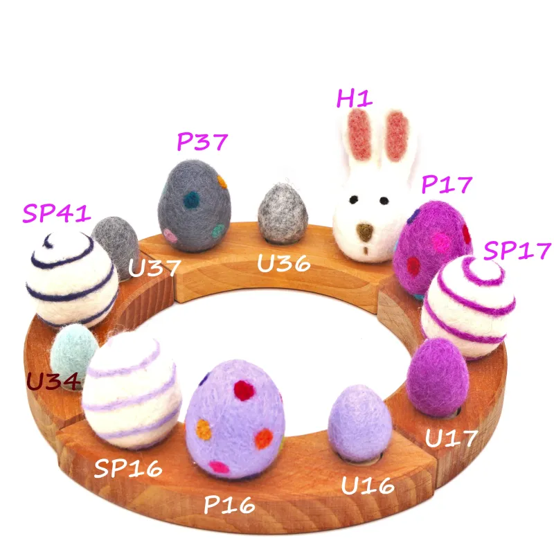 Jahresring Filzstecker Ostern, Ostereier für alle Jahresringe Frühling