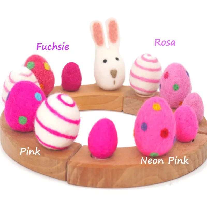 Birthday felt bunny, Easter eggs plugs, Birthday plug Easter bunny