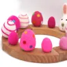 Birthday felt bunny, Easter eggs plugs, Birthday plug Easter bunny