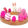 Birthday felt bunny, Easter eggs plugs, Birthday plug Easter bunny