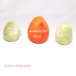 felt Easter eggs, felt eggs mottled, wool Easter eggs