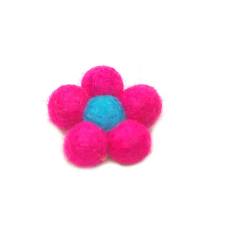 Felt flowers, felt ornaments,