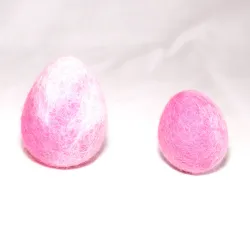 Oeufs de Pâques en feutre pastel, Œufs de Pâques multicolores