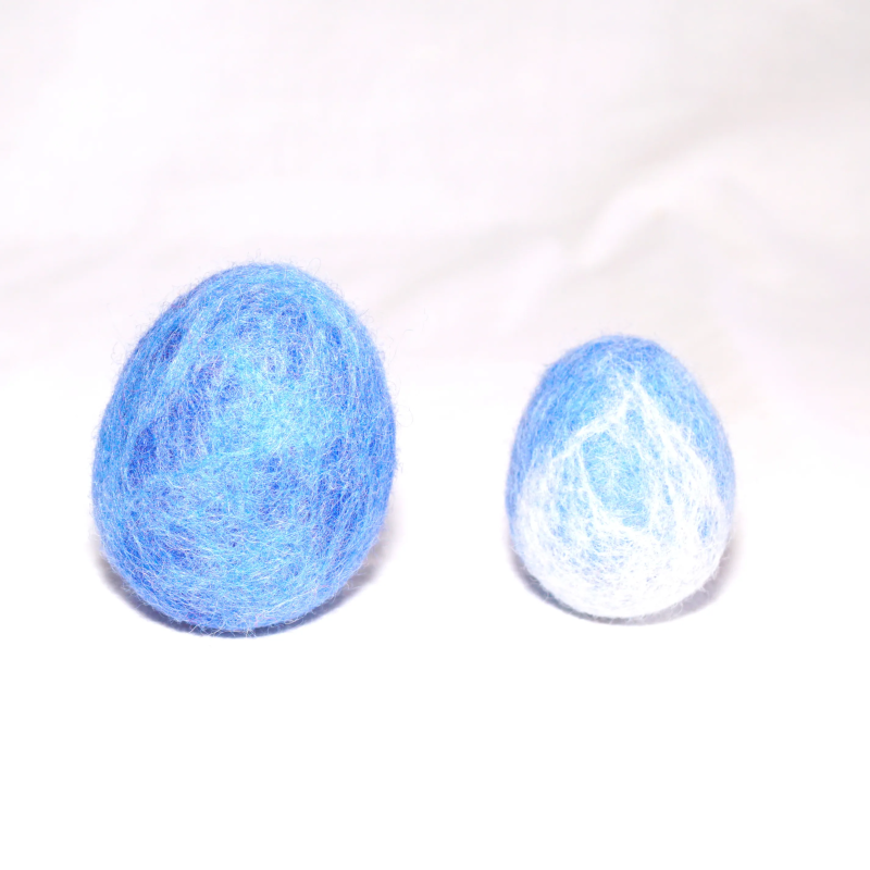 Ostereier 6cm Filz pastell meliert 23