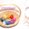 felt Easter eggs, felt eggs mottled, wool Easter eggs