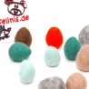 felt balls eggs, Easter eggs 12pcs. 2,5cm 1", easter nesting spring