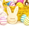 Wooden bunny name tag, Easter bunny gift tags with name