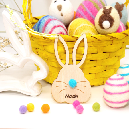 Easter bunny wooden tags Schnuffelinis
