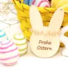 Wooden bunny name tag, Easter bunny gift tags with name