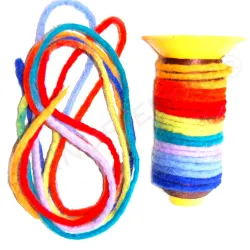 felt dreadlocks, Montessori Rainbow felt cord, felt craft cords