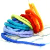 felt dreadlocks, Montessori Rainbow felt cord, felt craft cords