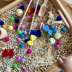 Pala legno adatta al metodo Montessori, Pala giochi d'acqua Montessori