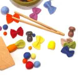 Montessori bambini, Pinze di Pinzette di legno Montessori