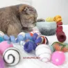 felted cat toy, felted swirly strings, toys for cats, Cat toys