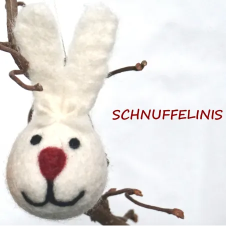 Filz Hasen zu Ostern, Hasen gefilzt, Geschenkanhänger Hase, Ostereier