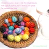 wool felt Easter eggs, felt eggs patterned, felt, colorful Easter egg