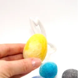 wool felt Easter eggs, felt eggs marble, felt, colorful Easter egg