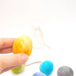 wool felt Easter eggs, felt eggs marble, felt, colorful Easter egg