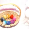 wool felt Easter eggs, felt eggs marble, felt, colorful Easter egg