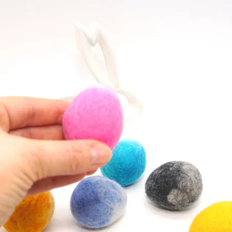 wool felt Easter eggs, felt eggs marble, felt, colorful Easter egg