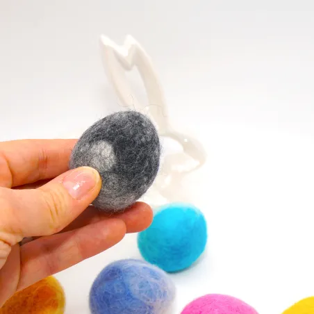 wool felt Easter eggs, felt eggs marble, felt, colorful Easter egg