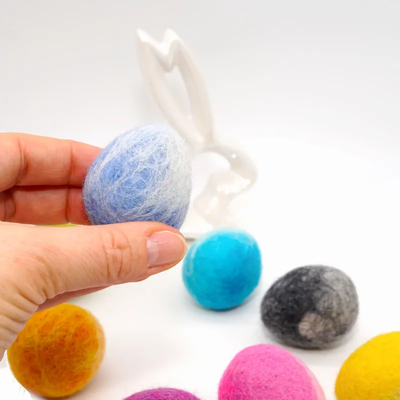 wool felt Easter eggs, felt eggs marble, felt, colorful Easter egg