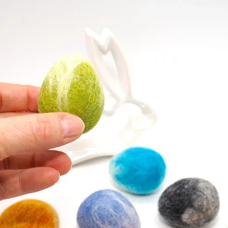 wool felt Easter eggs, felt eggs marble, felt, colorful Easter egg