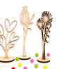 Blumen Stecker aus Holz mit Standfuß F1