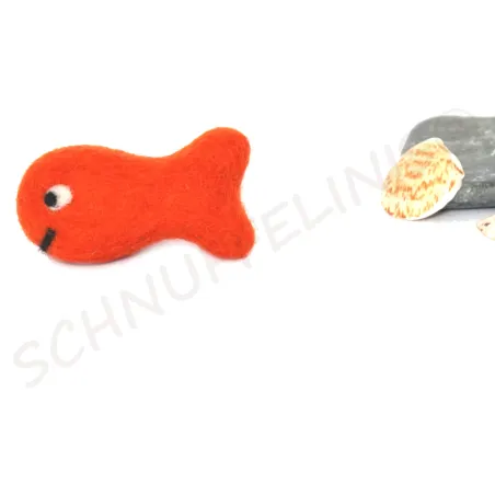 Fische aus Filzwolle, Filzkugeln Baby Mobile, Katzenspielzeug Fisch