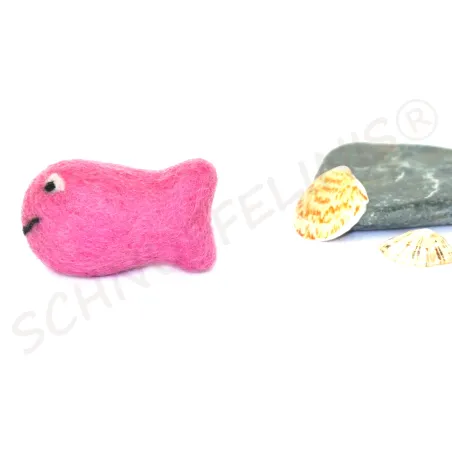 jouets pour chats, poissons feutrées, poissons laine feutrée avec visages